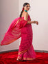 Masoom Pink Soft Bhagalpur Silk saree with Blouse Fabric